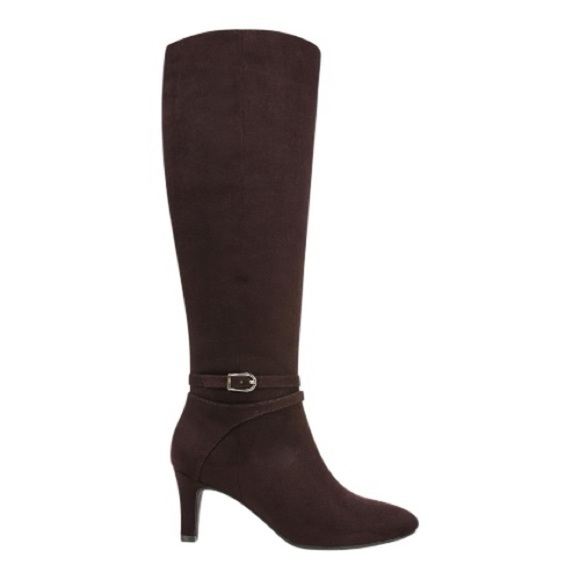 LifeStride Women's Guild Tall Knee High Boot 11 Dark Chocolate Wide Calf - Picture 3 of 5